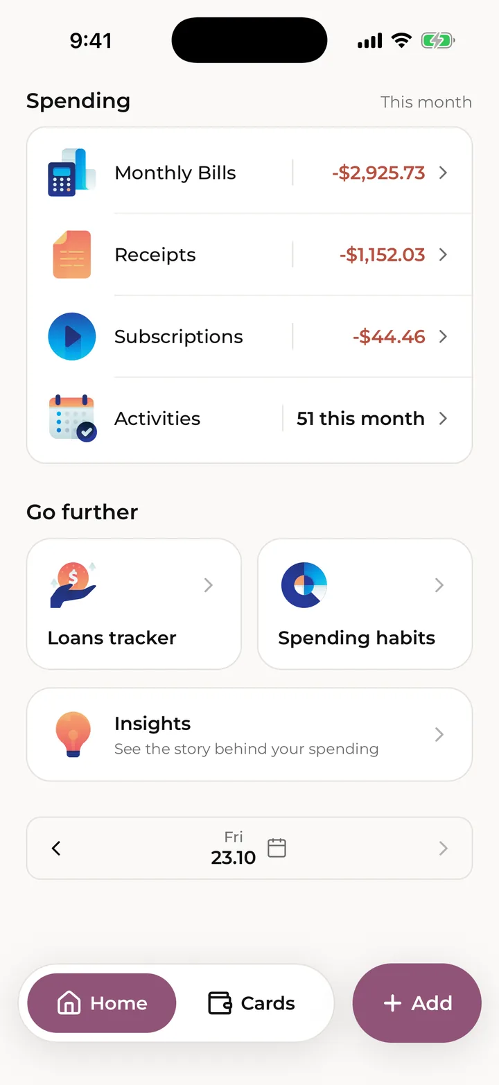 Spending this month, and the tools under Go further.